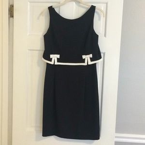 Black dress with bows